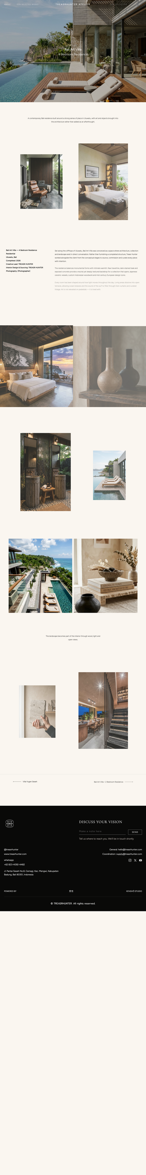 Bali Art Villa – 2 Bedroom Residence - Detail